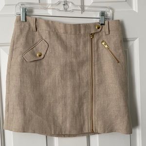 J. Crew Linen Mini Skirt Size 4